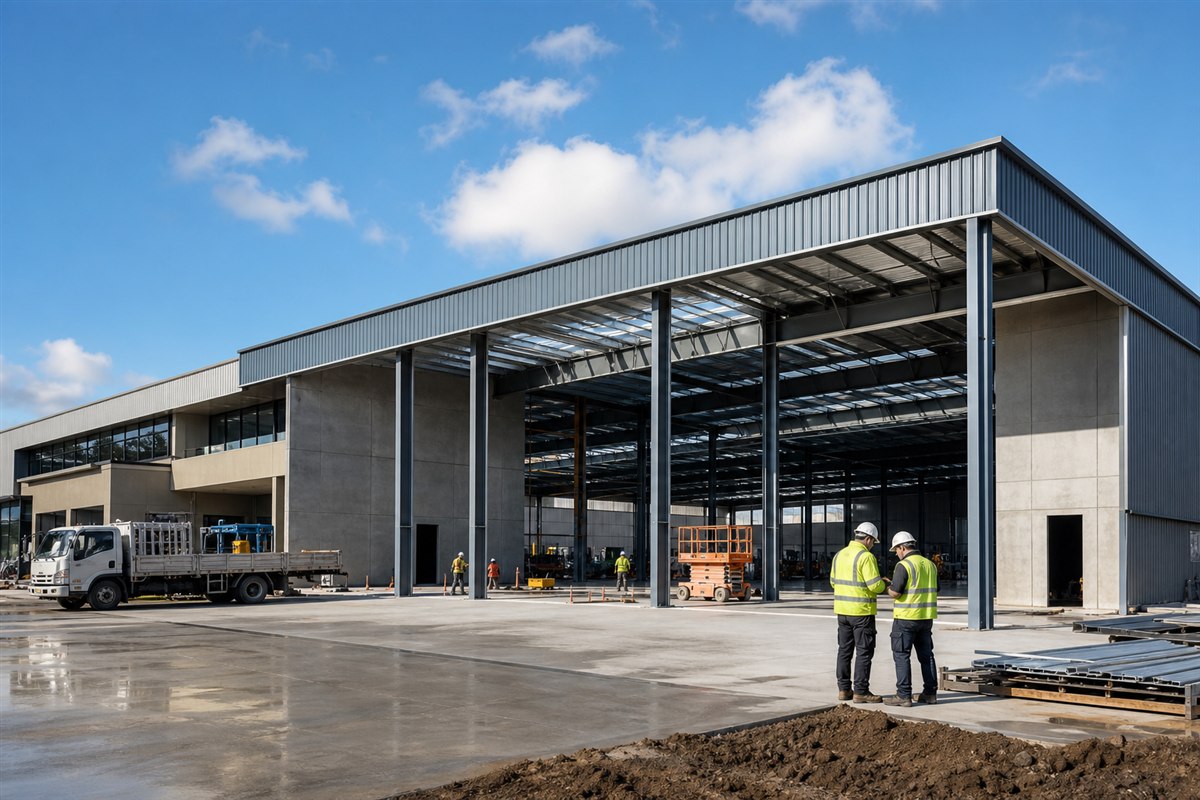 Industrial construction site